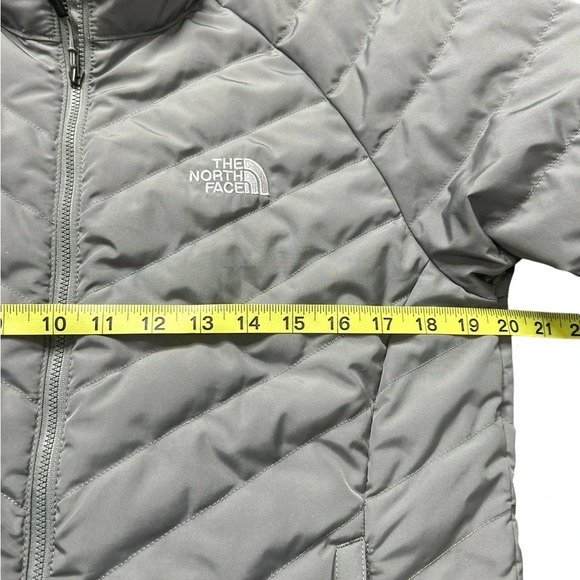 NORTH FACE WOMENS ZIP UP PUFFER JACKET 550 Sz M - Picture 7 of 15